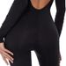 Women's Base Layer Backless Long Sleeved Bodysuit Solid Color Sexy European American Style in Stock Summer Jumpsuits Rompers_ecoleips.com