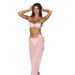 Women's Strapless Three Piece Polka Dot 3D Floral Swimsuit Bikini Set European And American Style Cross Border Swimwear_ecoleips.com