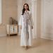 NC64 Mesh Embroidery Sequined Long Skirt Cross Border Dress Abaiya Women's Muslim Fashion Clothing_ecoleips.com