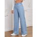 Women's Clothing Relaxed Fit Lazy Style Jeans Straight Leg Comfortable Cotton Stretch Denim Pants Casual Streetwear (Light Blue, Dark Blue, Black)_ecoleips.com