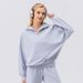 European And American Autumn And Winter Sports Sweater Women's Semi-zipper Fitness Long-sleeved Loose Casual Outdoor Running Sportswear Jacket_ecoleips.com