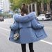 girl 2025 New Parka For Women, Mid-Length Korean Style, Plus Size Loose Fit, Popular Workwear Coat, Winter Cotton Padded_ecoleips.com