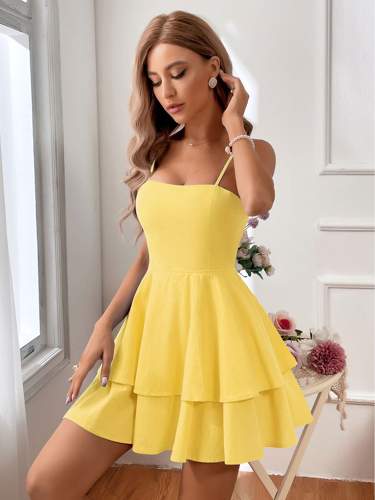 Women's Clothing Women's Cotton Tank Top Backless Bow Tie Short Sexy Summer Style Spring Dress For Formal & Casual For Women_ecoleips.com