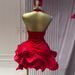 European And American Style Women's Sweet Fresh Deep V Neck Halter Backless Sleeveless Ruffle Dress Summer in Stock_ecoleips.com
