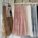 New High Waist A-Line Skirt – Flowy Ballet Puff Dress For Women, Breathable Polyester Tiered Midi Skirt_ecoleips.com