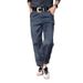 Women's High Waist Straight Leg Pants – Classic Versatile Trousers For Work & Casual (Sea Blue/Black/Greyish/Dark Brown/White/Olive Green)_ecoleips.com