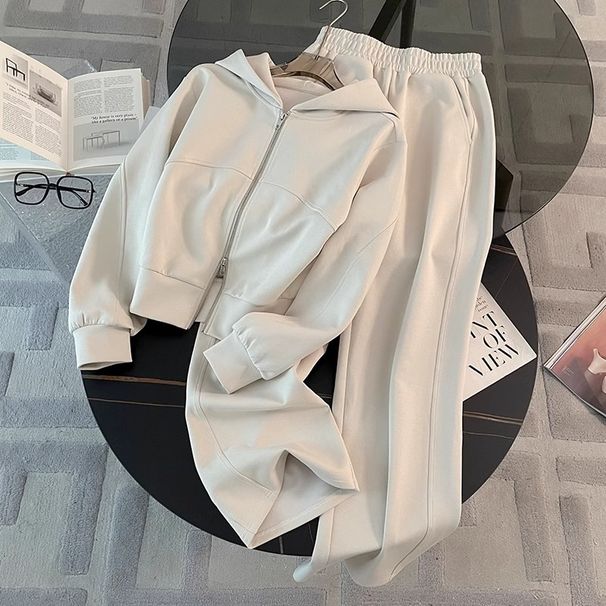 Women's Clothing Sportswear Fashion Suits Spring And Autumn High End Loose Slim Fashionable Sweater Sweatpants Two Piece Suit_ecoleips.com
