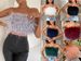 Women's Clothing Spring And Summer Fashion Fluffy Multi Color Furry Tube Tops Versatile Tops_ecoleips.com