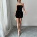 K Dress Sexy Sleeveless Shoulder Bag Hip Skirt With Bubble Beads Short Skirt For Women_ecoleips.com