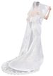 Women's Clothing Trailing Wedding Dress Bridal Veil White Lace Sequins Lace Metal Hair Comb Two Layers Of Bridal Veil_ecoleips.com