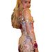 Women's Clothing Spring And Summer Round Neck Colorful Three Dimensional Flower Embroidery Mesh Slim Hip Fishtail Dress Long Skirt_ecoleips.com
