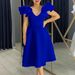Women's Ruffle High-Waist A-Line Skirt New Style Banquet Party Dress_ecoleips.com