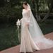 Vintage Style Off The Shoulder Lace Wedding Dress Long Sleeved Brides Gown Mermaid Evening Dress For Wedding Banquets_ecoleips.com