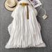 Women's Clothing Summer Small Medium Length Casual High Waist Slim Big Swing Puffy Cake Skirt_ecoleips.com