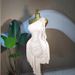 Sweet Elegant Off-Shoulder Ruffled Short Dress European American Style Irregular Pleats Women's Clothing Available Now_ecoleips.com