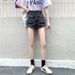 Hot Girl A-line High-waisted Slimming Denim Shorts For Women, 2022 Summer New Style, Versatile With Large Pockets,_ecoleips.com