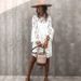 2022 Europea Ad America Fashio Lace Camisole Two-piece Mid-legth Dress, Best-sellig Elegat Wome's Dress O_ecoleips.com
