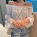 Women's Off-Shoulder Crop Top High-Waisted Puff Sleeves Spring/Summer 2024 Trendy Style_ecoleips.com