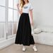 Aria Basics Aria Basics 2025 New Cross-Border European American Women's Clothing: Long Casual A-line Skirt With Wide Hem And Pleated_ecoleips.com