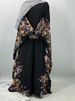 Hot Seller Batwing Sleeves Butterfly Abaya Femme Floral Print Kebaya Centre Hem Slit Kaftan Dresses For Eid Moroccan Kaftan Maxi_ecoleips.com