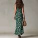 Bohemian Retro High Slit Camisole Dress Sleeveless Ruffled Detail Women's Independent Site New Arrival 2026_ecoleips.com
