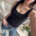Women's Halter Neck Crossover Sleeveless Top, Slim Fit Solid Color Casual Blouse For Elegant Daily Wear_ecoleips.com