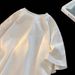 Pure Cotton T-shirt Women's 2025 New Combed Cotton Short Sleeves Korean High Street Pure White Half Sleeves_ecoleips.com