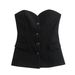 Y2K Revival Set With Optical Illusion Corset– Corset Top With High-Slit Trousers | Edgy Streetwear Duo_ecoleips.com