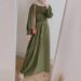 Women's Clothing temperament pleated skirt solid color simple style long sleeve waist slimming knee length skirt fashionable and elegant long skirt_ecoleips.com