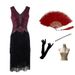 1920S retro tassel sequin sexy V-neck dress slim banquet evening dress dropshipping_ecoleips.com