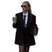 Women's Sweet Fresh Double Breasted Suit Jacket Loose Fit Two Button Long Sleeve Outerwear for Autumn_ecoleips.com
