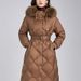 Women's Long Hooded Down Jacket With Fox Fur Trim, Thickened Warm Winter Coat, Windproof Slim Fit Parka, 90% White Duck Down Filling_ecoleips.com