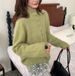 Spring Stand-up Collar Wool Sweater, High-end Cashmere Kitwear For Women, Plush Soft, Gentle Style, Brushed_ecoleips.com