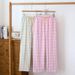 Women's 1-Pair Sleep Pants, Plaid Cotton Gauze, Lightweight Relaxed Fit Spring Summer Loungewear_ecoleips.com