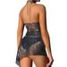 Women’s Clothing Glittery Look Hollow Fishnet Diamond Sexy Backless Top Waist Vest_ecoleips.com