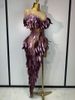 Women Sexy Mesh See Through Diamonds Bodycon Dress Luxury Birthday Evening Party Costume Bar Nightclub Stage Performance Set 6XG_ecoleips.com