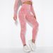 Women's Clothing seamless washed knitted moisture-absorbent sexy butt-lifting peach butt sweat-wicking yoga pants _ecoleips.com