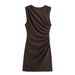 Women's Clothing DIY Women's Classic Fashion Pleated Short Dress Style For Formal & Casual For Women Stylish_ecoleips.com