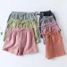Women's Summer Pajamas Shorts Solid Color Cotton Gauze Double-layer Thin Loose Pants Homewear Summer Shorts Beachwear_ecoleips.com