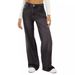 Women's Clothing cat whiskers and maliu loose wide leg jeans for women solid color casual versatile denim trousers_ecoleips.com