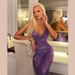 Women's Clothing Light Luxury Sequined Evening Dress Sexy Low Cut Backless Suspender Skirt Slim Temperament Elegant Fishtail Skirt Female_ecoleips.com