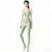 2025 New Set: High-Waisted Slimming Tight Sports Bra With Front Zipper And Fitness Yoga Pants Two-Piece Set_ecoleips.com
