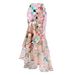Floral Print One-Piece Swimsuit With Back Cutout – Modest & Slimming Hot Spring Swimwear | Quick-Dry Polyester For Women (Adjustable Coverage)_ecoleips.com