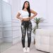 Cross-border European And American 2025 Fall Smx Retro Low-waist Women's Jeans, Stretchy, Slim-fit, Embroidered,_ecoleips.com