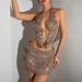New Fashion Women's Sexy Strap Half Skirt Set Ins Style Hot Girl Two-Piece Party Outfit_ecoleips.com