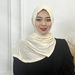 Muslim Accessories Gold Flecked Polyester Hijab Scarf - Elegant Shimmering Headwear For Muslim Women, Comfortable & Stylish In 12 Colors_ecoleips.com