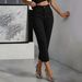High-Waisted Straight-Leg Minimalist Suit Trousers For Women American Design New Style_ecoleips.com