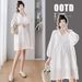 Autumn New Korean Fashion Lace Maternity Dress_ecoleips.com