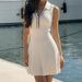 Women's French Polo Collar Sleeveless Dress Spring Summer Clothing For Bloggers_ecoleips.com