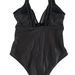 Black Mesh Panel One-Piece Swimsuit For Women – Sexy Cutout Monokini With Removable Padding (S-XXL)_ecoleips.com